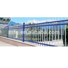 Galvanized coated metal flower wrought cast iron fence / palisade fence(factory)